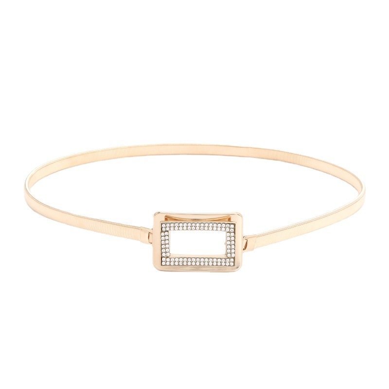 Pearl Camellia Women Waist Chain Elegant Body Chain Female Simple Adjustable Dress Belt