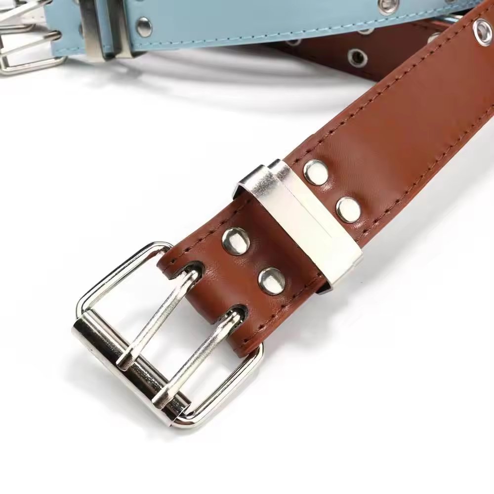 Punk Women's Belt Korean Fashion Versatile Hip Hop Chain Jeans Belt Chicken Eye Belt