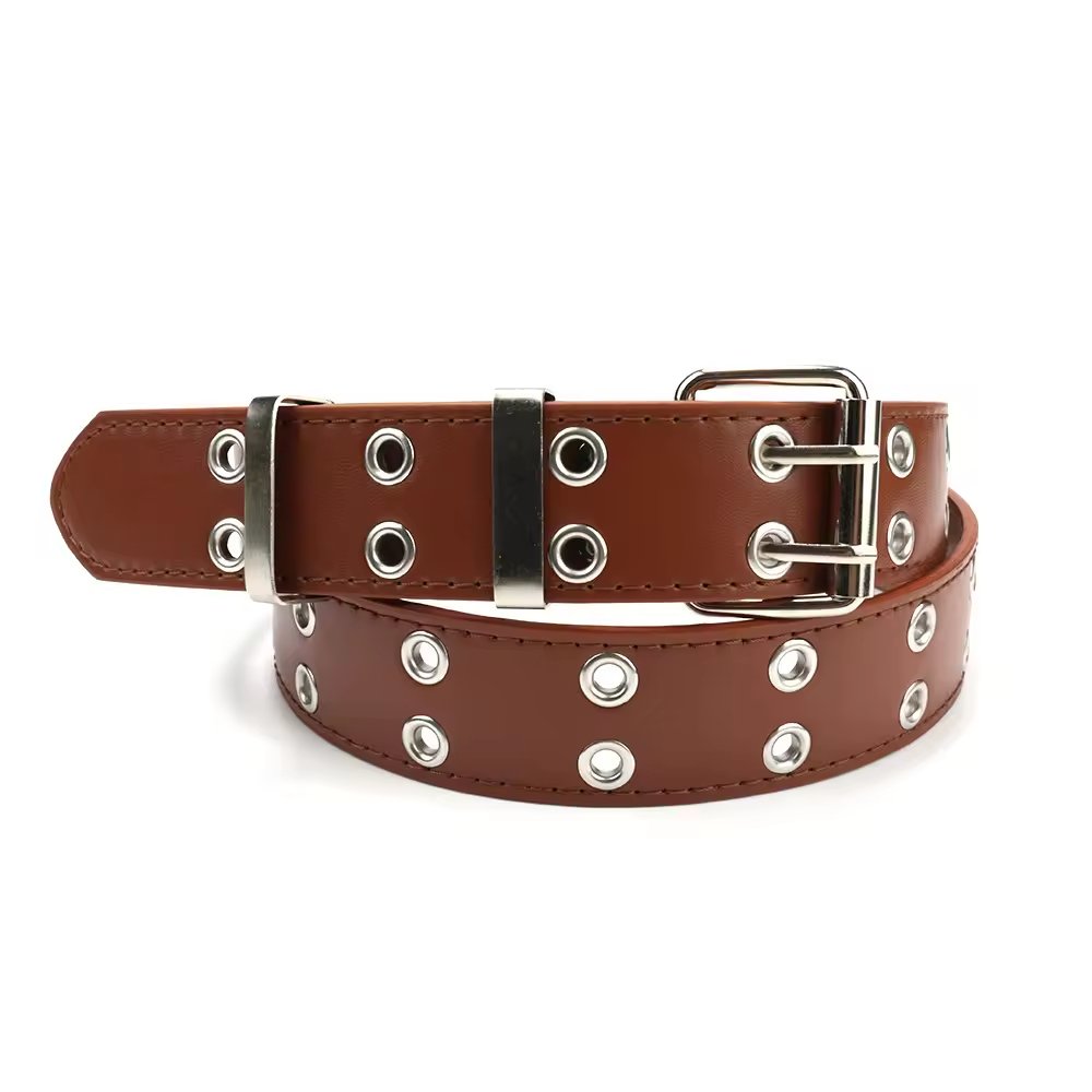 Punk Women's Belt Korean Fashion Versatile Hip Hop Chain Jeans Belt Chicken Eye Belt