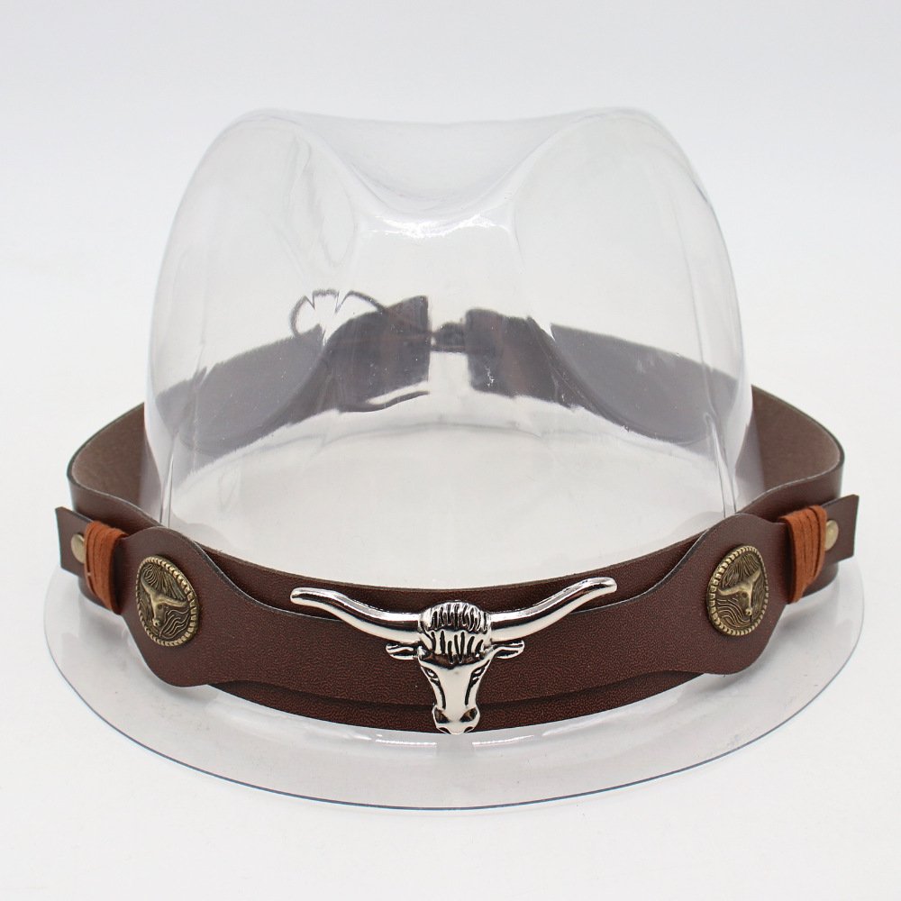 Wholesale Hats Chain Belt Buckle Accessories Leather hat band Chain Ribbon Native Style Belts for women and men
