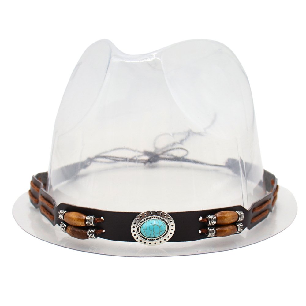 Wholesale Hats Chain Belt Buckle Accessories Leather hat band Chain Ribbon Native Style Belts for women and men