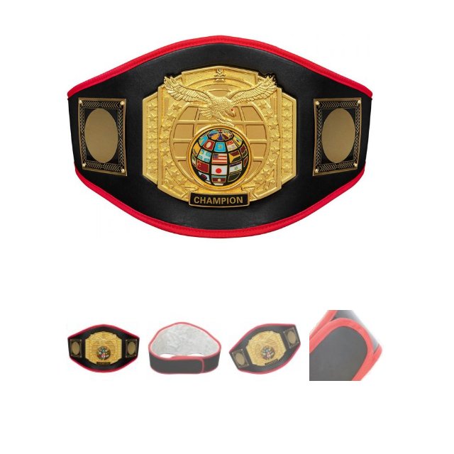 Manufacture Custom Wrestling Championship Title Belt Adult Size Genuine leather belts from Pakistan