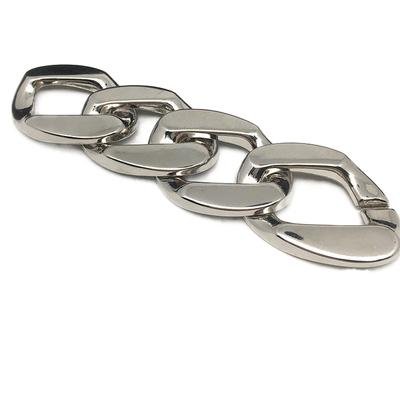 Wholesale accessory buckles custom metal shoes buckle decoration silver zinc alloy shoe chain