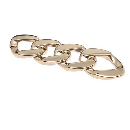Wholesale accessory buckles custom metal shoes buckle decoration silver zinc alloy shoe chain