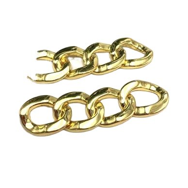 Wholesale accessory buckles custom metal shoes buckle decoration silver zinc alloy shoe chain