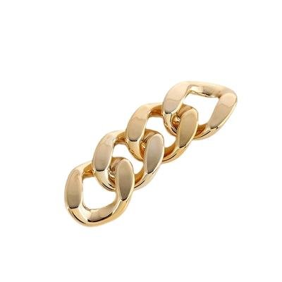 Wholesale accessory buckles custom metal shoes buckle decoration silver zinc alloy shoe chain