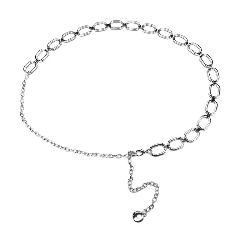 Dropshipping Wholesale Tendy Fashion Silver Metal Waist Belt Fashion Gold Waist Chain Belt Womens Chain Belts