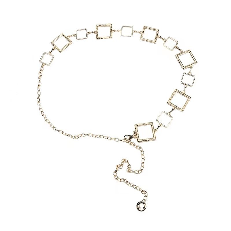 Dropshipping Wholesale Tendy Fashion Silver Metal Waist Belt Fashion Gold Waist Chain Belt Womens Chain Belts