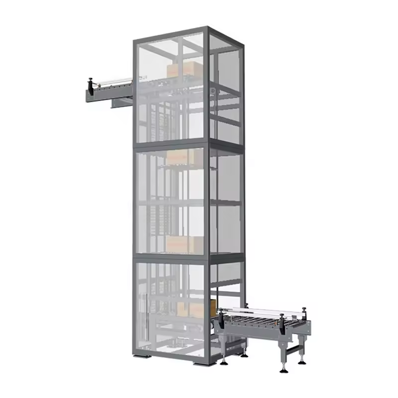 Trays Bags Carton Boxes Cases Chain Vertical Sorting Conveyor Vertical Z type Lift Elevator conveyor continuous lift conveyor