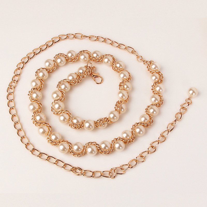 Women's Fashionable All-match Waist Chain French New Arrival Decorative Clothes dress Waist Retro Waist Chain