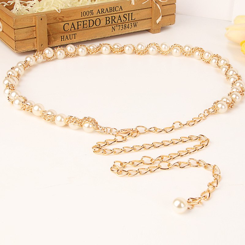 Women's Fashionable All-match Waist Chain French New Arrival Decorative Clothes dress Waist Retro Waist Chain