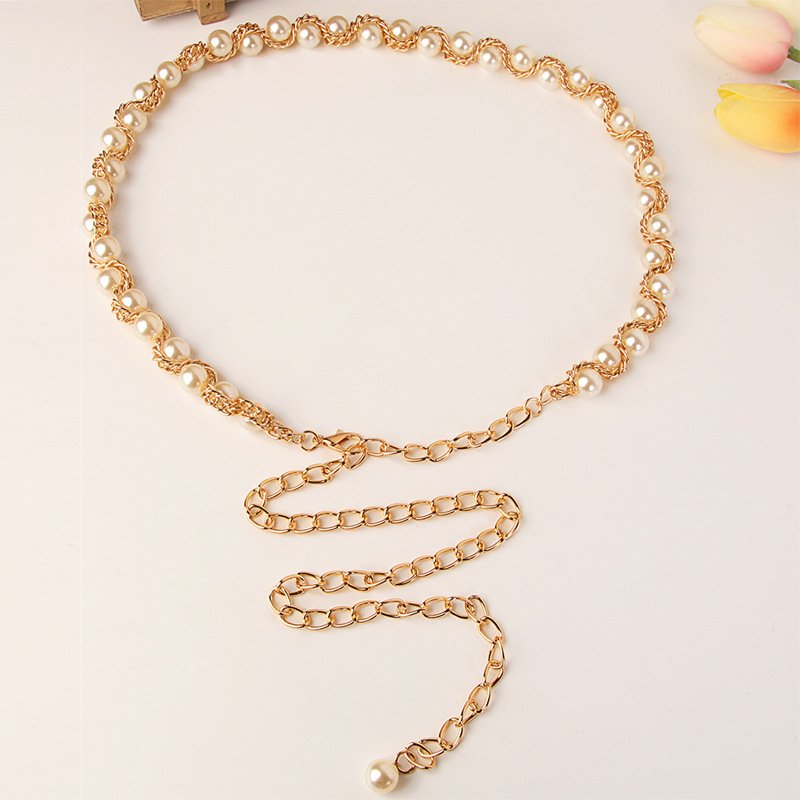 Women's Fashionable All-match Waist Chain French New Arrival Decorative Clothes dress Waist Retro Waist Chain