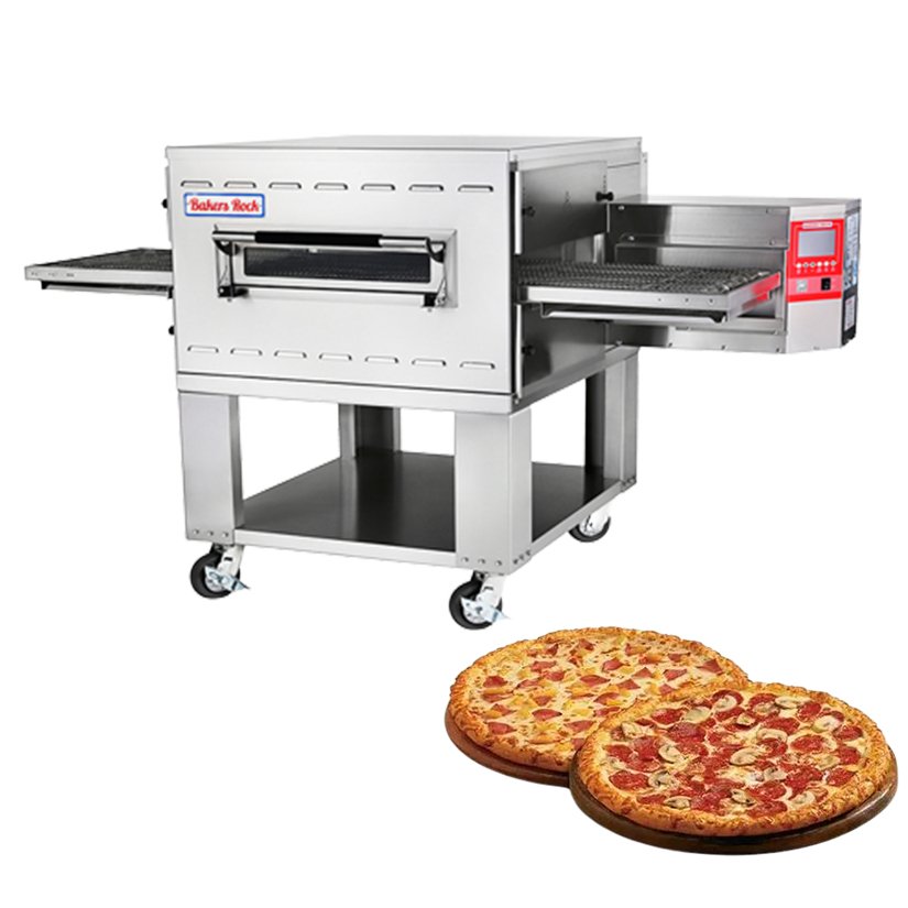 "Bakers Rock" High Quality Stainless Steel Pizza Machine Conveyor Pizza Oven With CE