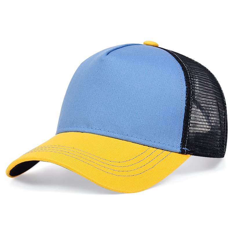 DATOU High Quality Breathable 6 Panel Dad Classic Cotton Curved Brim Hat Custom Embroidery Logo Mesh Trucker Cap For Unisex