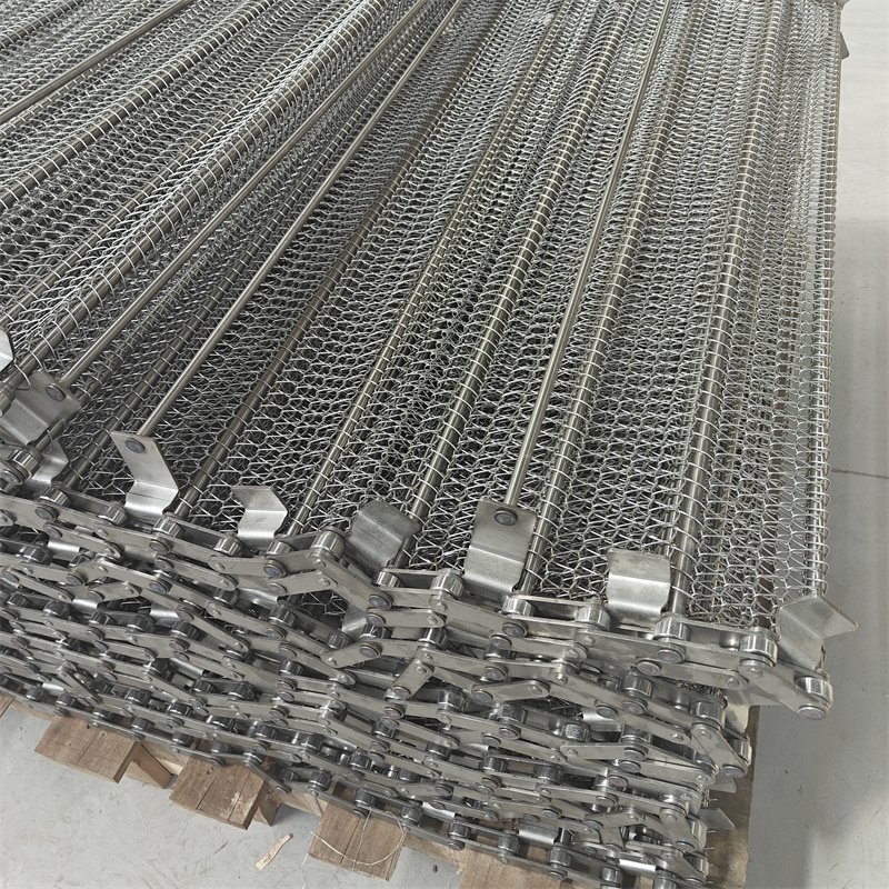 Manufacturer direct sales 304 stainless steel Great Wall mesh chain horseshoe chain mesh belt