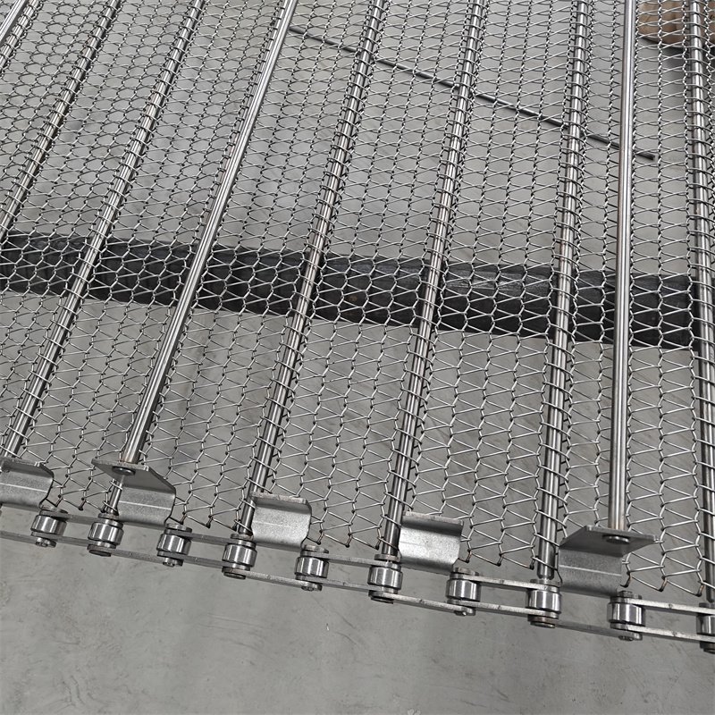 Manufacturer direct sales 304 stainless steel Great Wall mesh chain horseshoe chain mesh belt