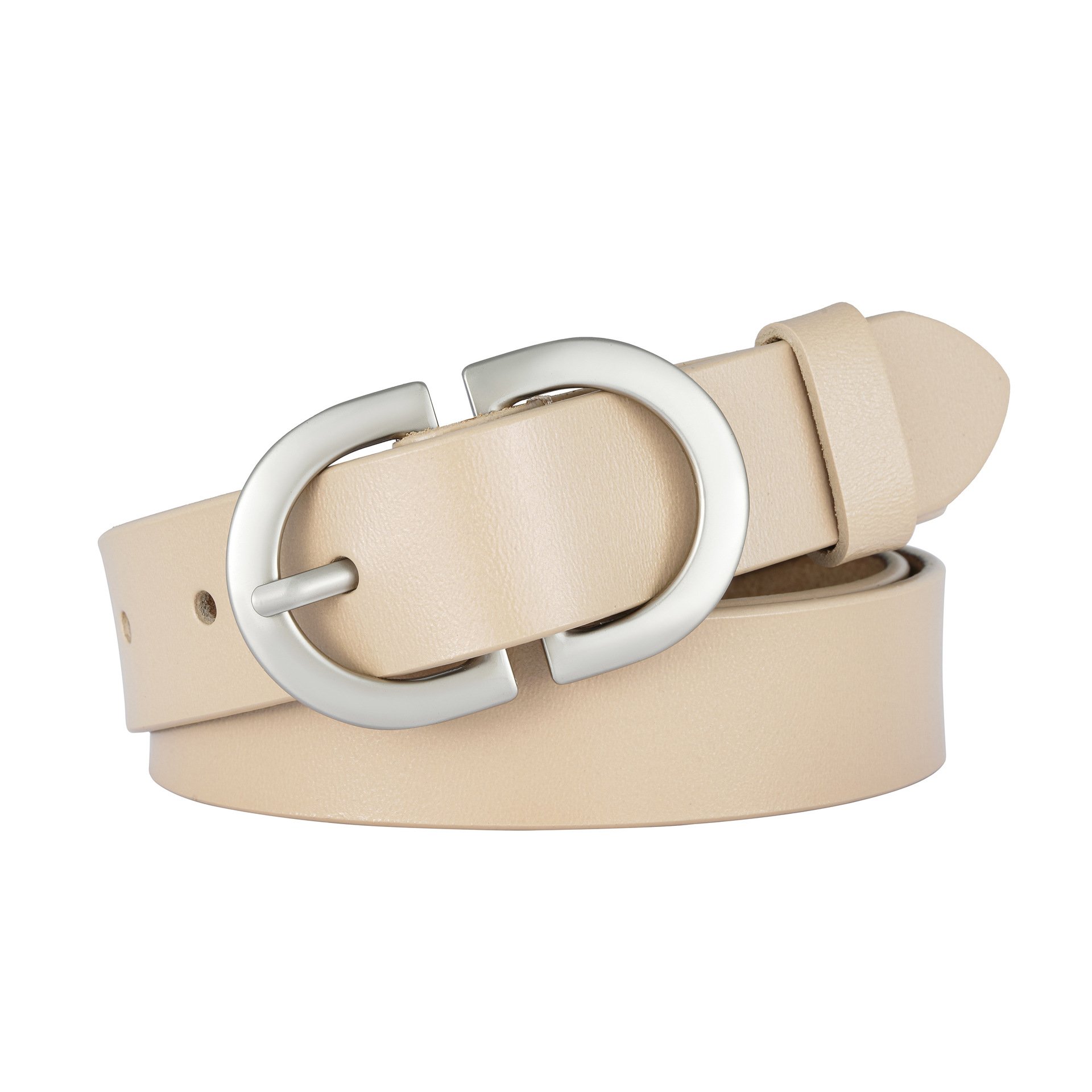 Korean Version INS Second Layer Genuine Leather Cowhide Belt for Women Casual Pin Buckle with New Style for Jeans