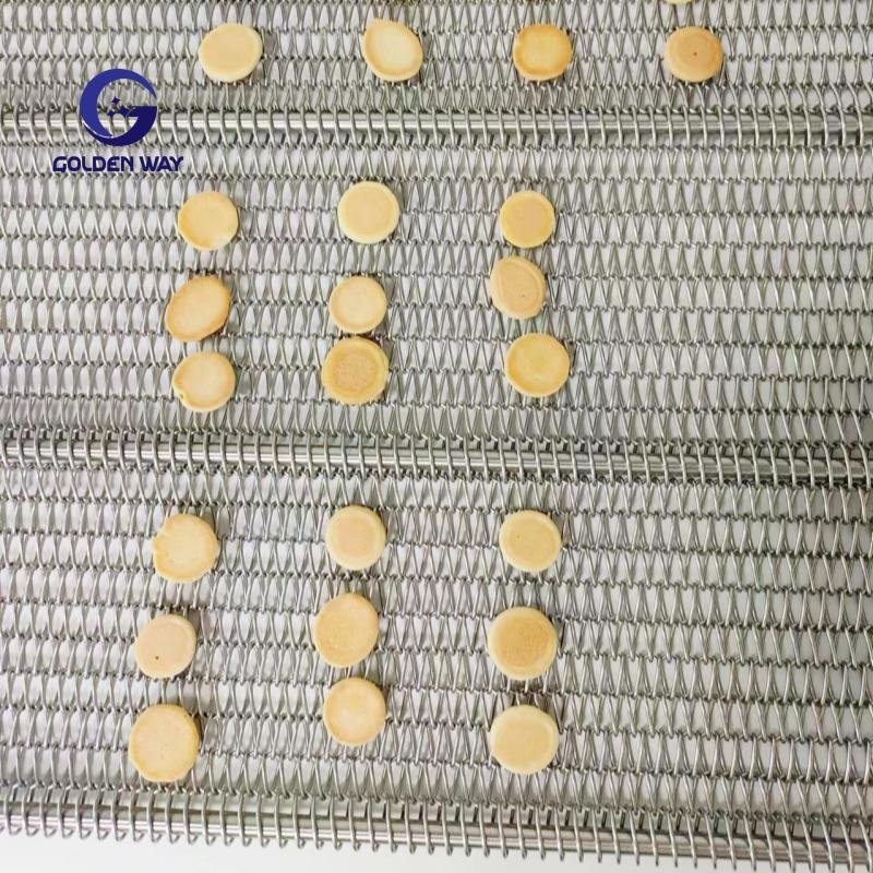 Food grade metal cookies oven conveyor belt for pizza oven