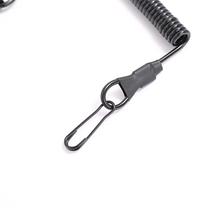 Tactical spring belt outdoor nylon braided belt with stainless steel wire like grab elastic waist chain