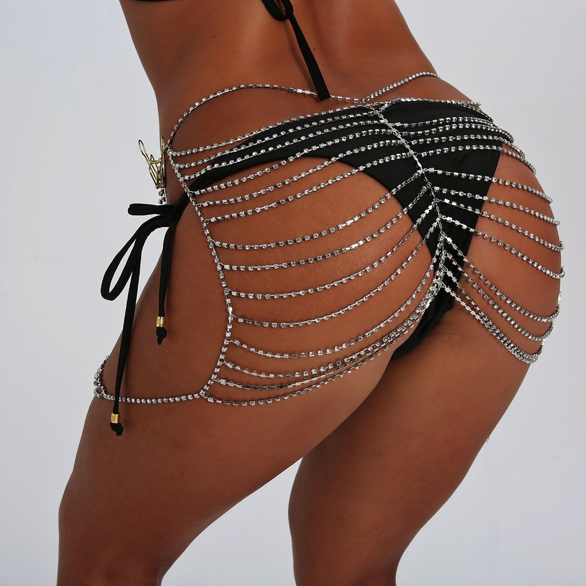 New fine Waist body chain Jewelry Belly Chain Nightclub Sexy shorts Hollow Rhinestone Bikini Body Chain for women