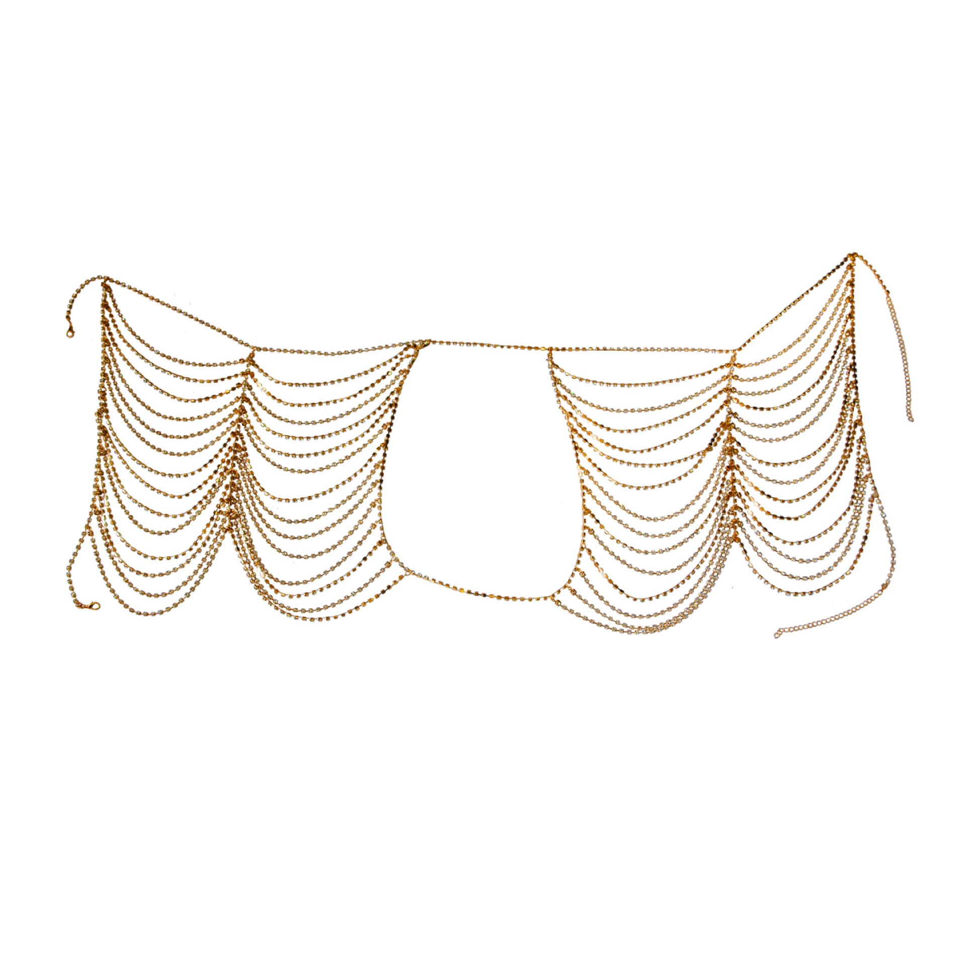 New fine Waist body chain Jewelry Belly Chain Nightclub Sexy shorts Hollow Rhinestone Bikini Body Chain for women