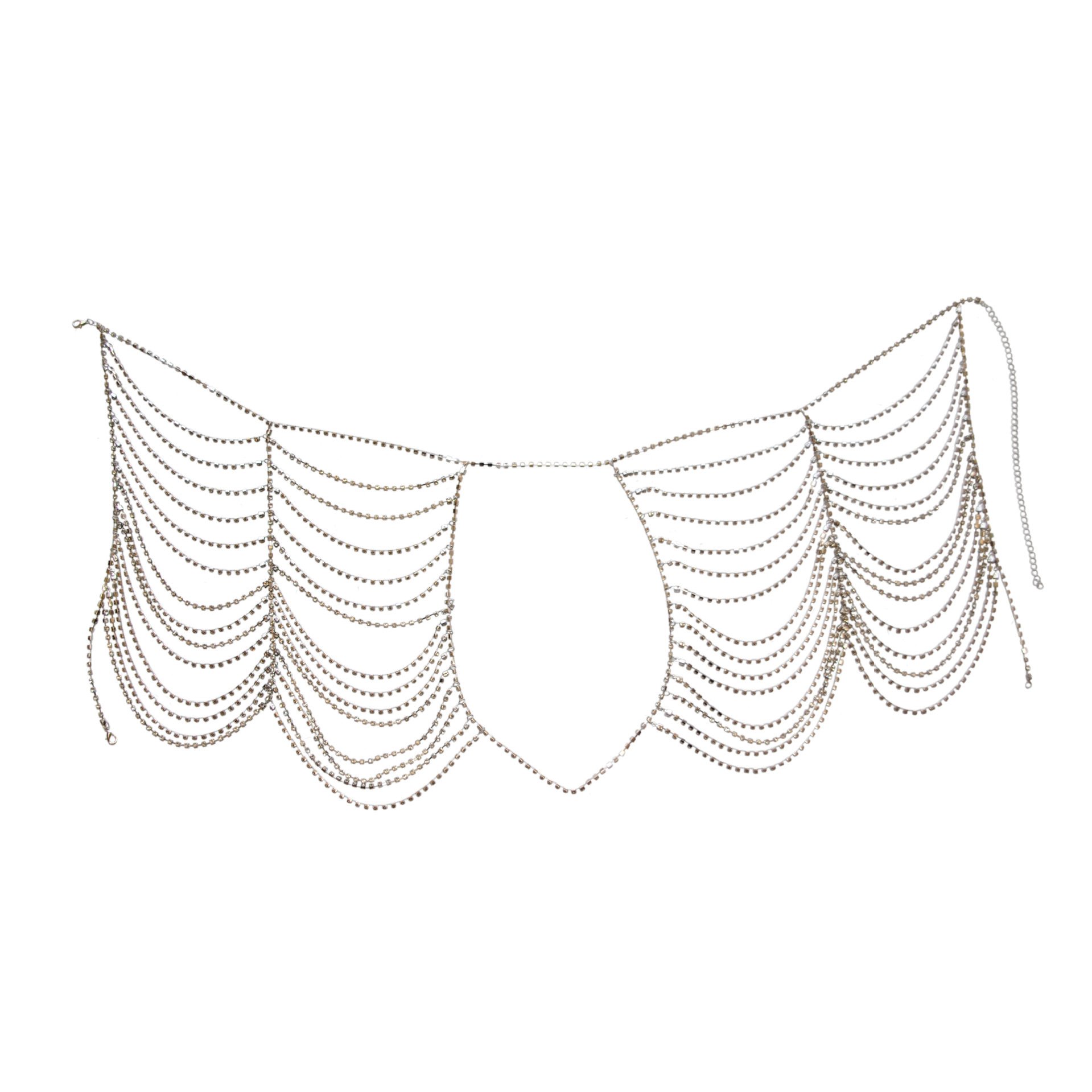 New fine Waist body chain Jewelry Belly Chain Nightclub Sexy shorts Hollow Rhinestone Bikini Body Chain for women