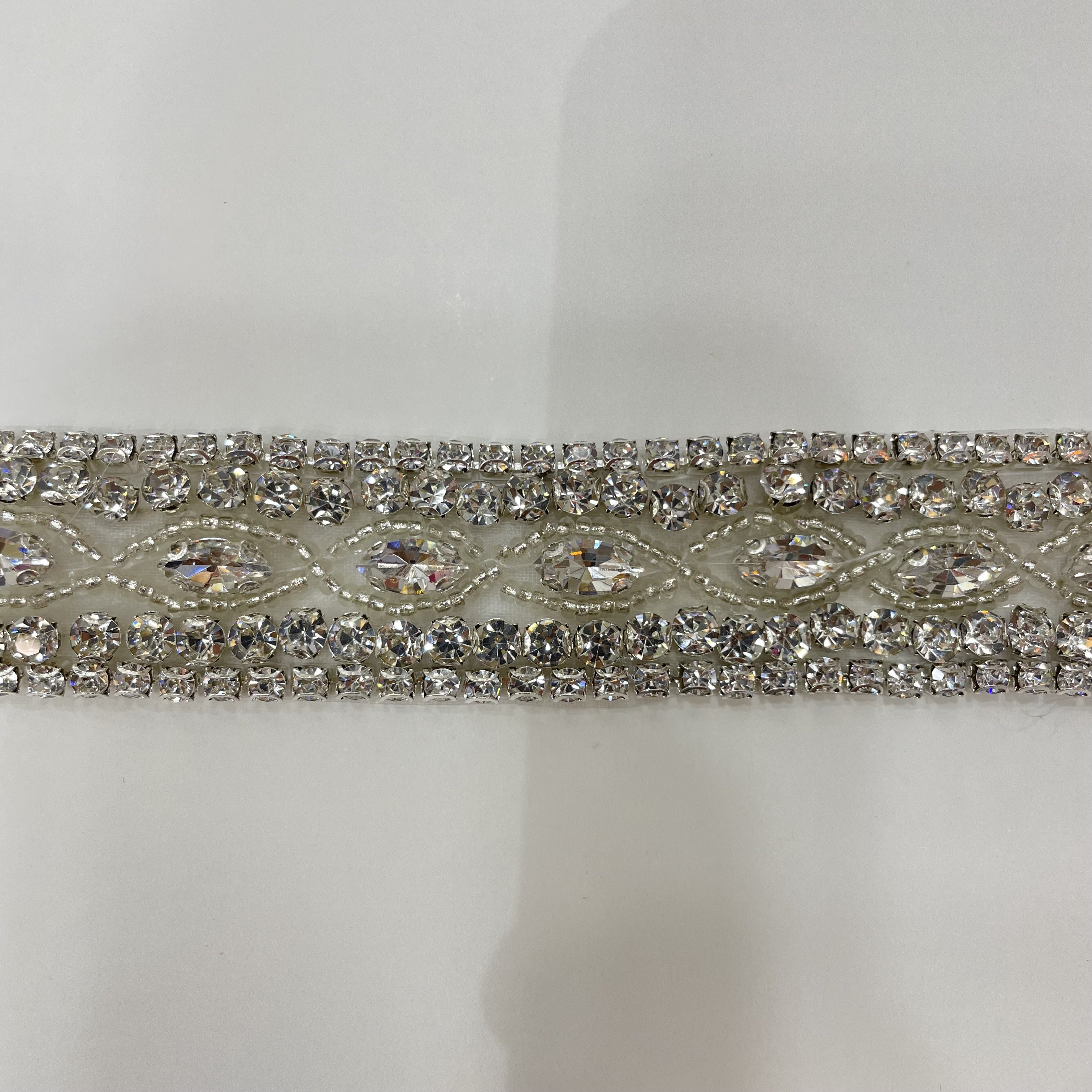 HC-75320 Hechun crystal glass stone handmade rhinestone trim for weddingn dres belt
