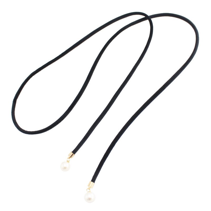 2024 New Designer Hot Sale Women Black Knotted Waist Chian Belt For Dresses Suits Big Waist Size