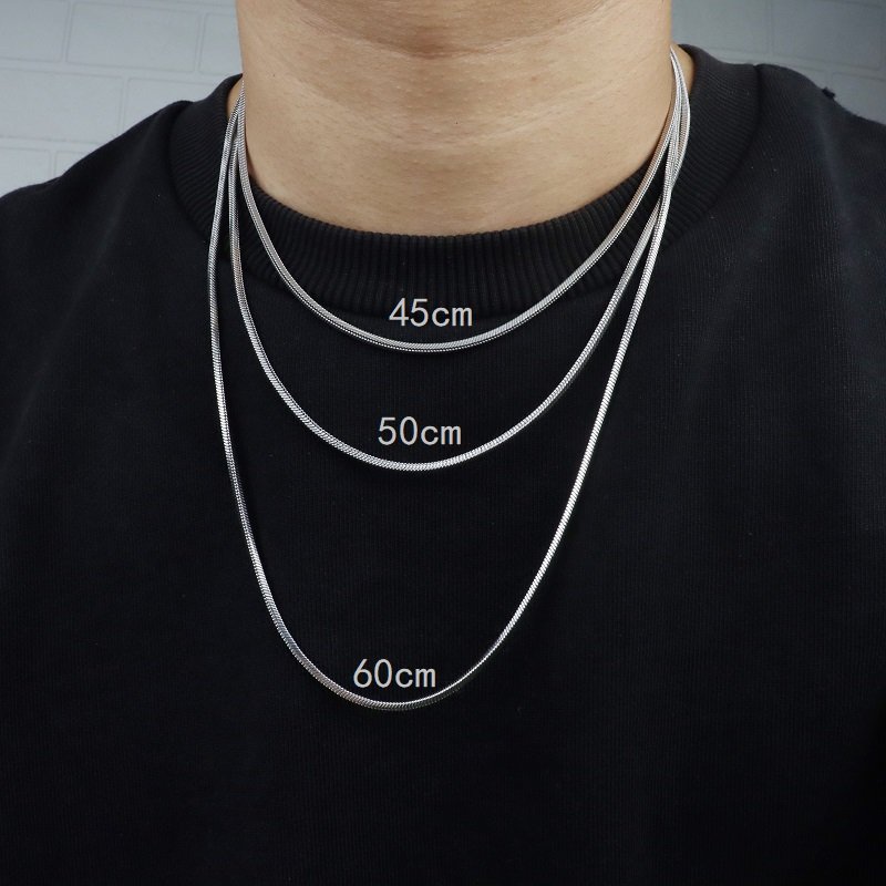 Factory wholesale new trend 925 sterling silver not fade guba necklace men and women with hip hop chain