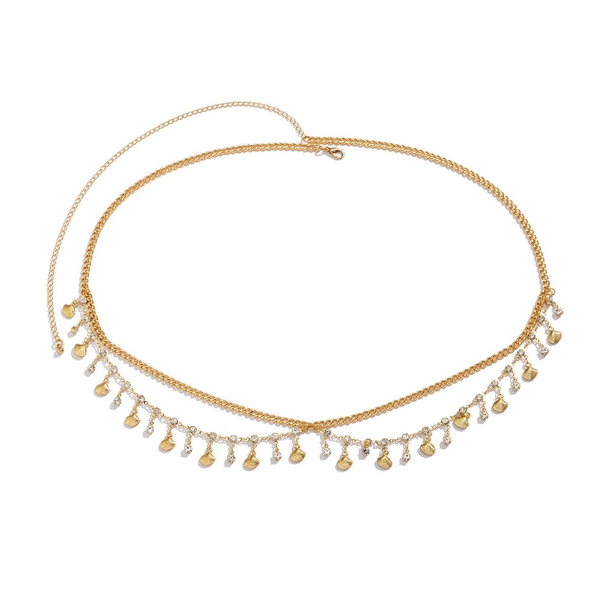 2024 hot selling fashion Jewelry Bikini Rhinestone Multi-Layer Waist Chain Women Sexy Body Chain