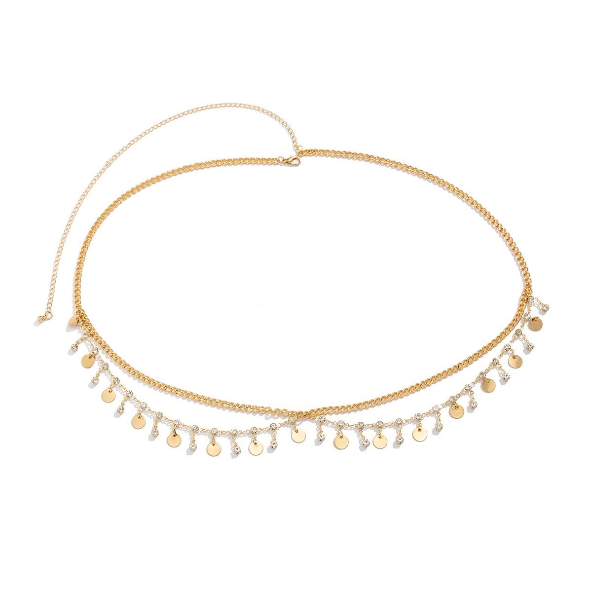 2024 hot selling fashion Jewelry Bikini Rhinestone Multi-Layer Waist Chain Women Sexy Body Chain