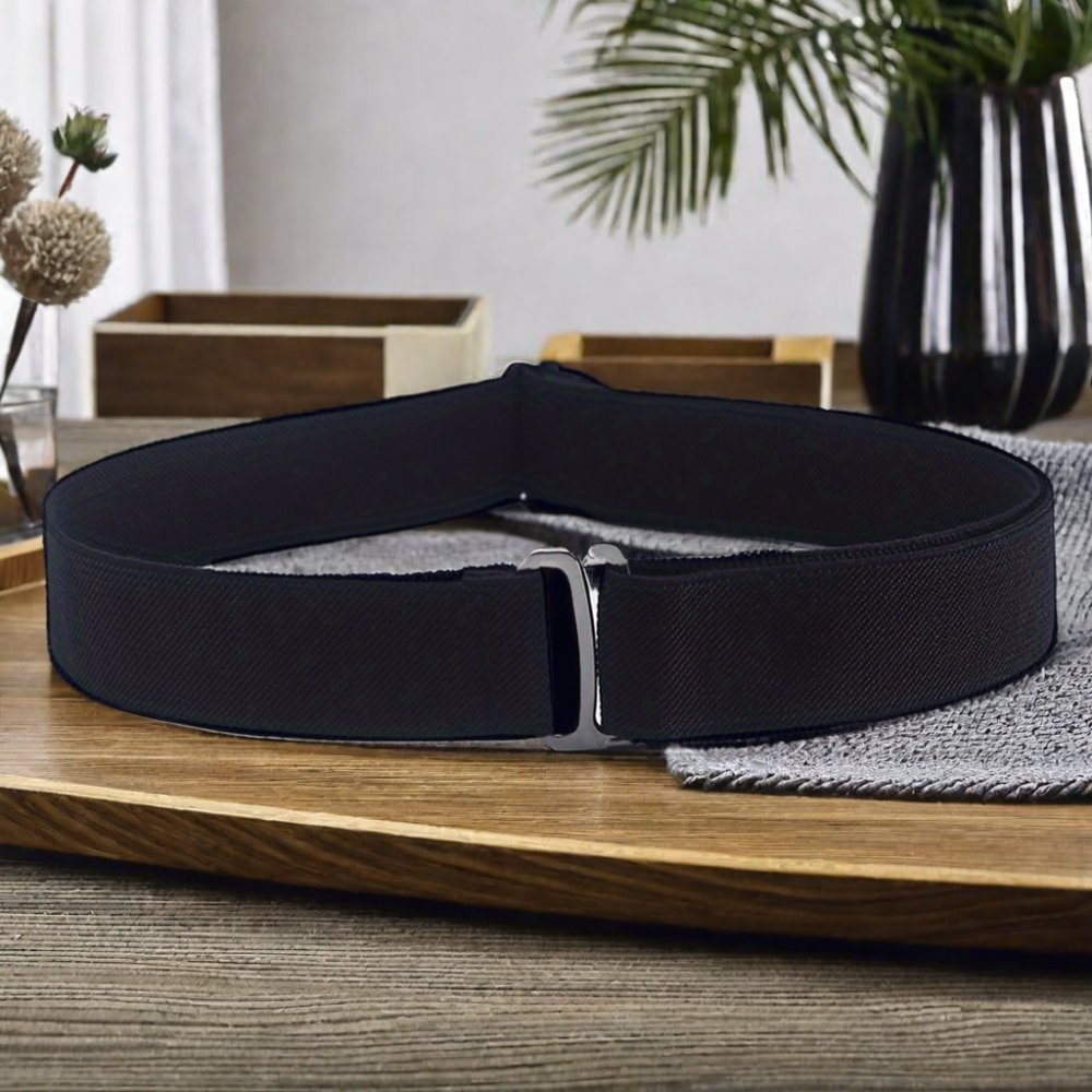 Adjustable Unisex All-In-One Casual Belt New Buckle-Free Invisible Knitted Woven Nylon Leather Canvas for Men and Women