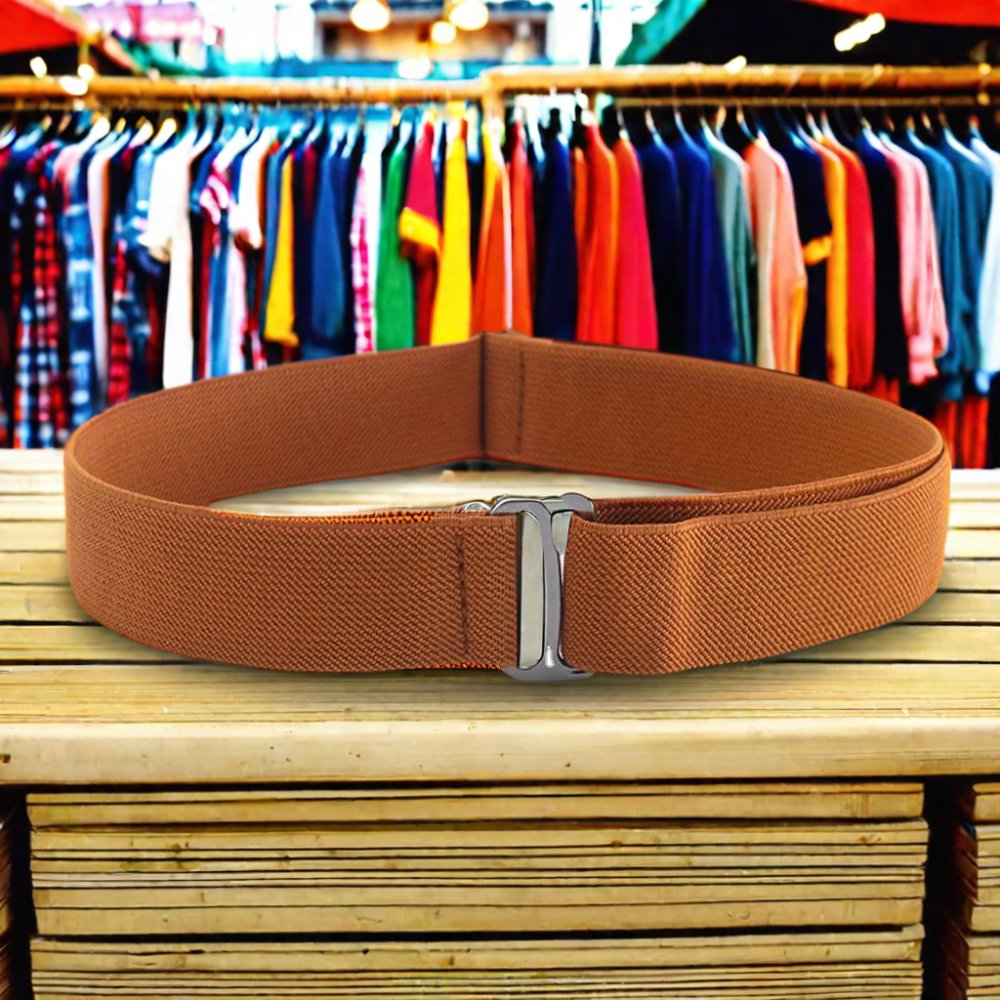 Adjustable Unisex All-In-One Casual Belt New Buckle-Free Invisible Knitted Woven Nylon Leather Canvas for Men and Women