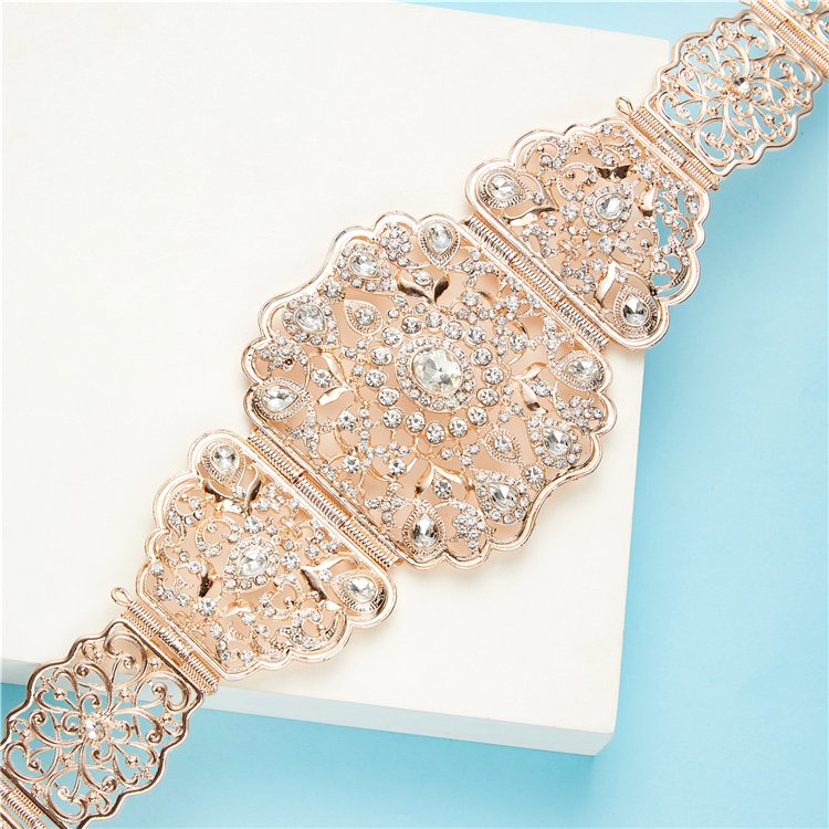 Moroccan Retro Chic Caftan wedding Metal belt for Luxury Women Belt Chain Adjustable Length Belt