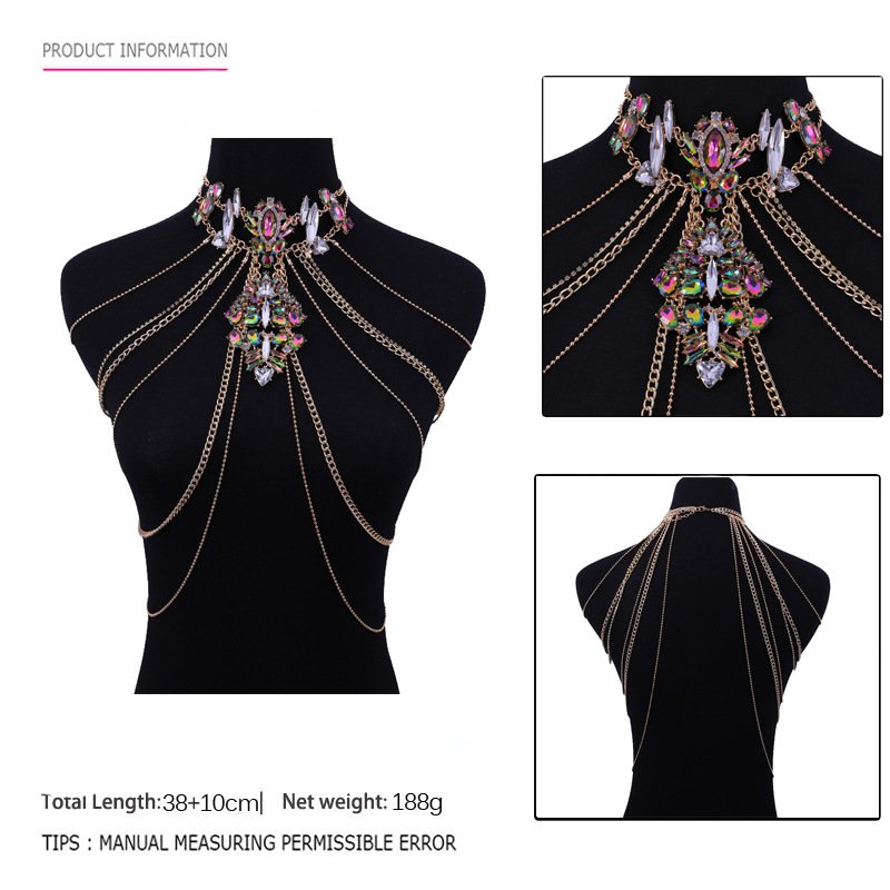 Beach Bikini Sexy Waist Chain, Crystal Flashing Diamond Waist Chain, Body Chain Accessories