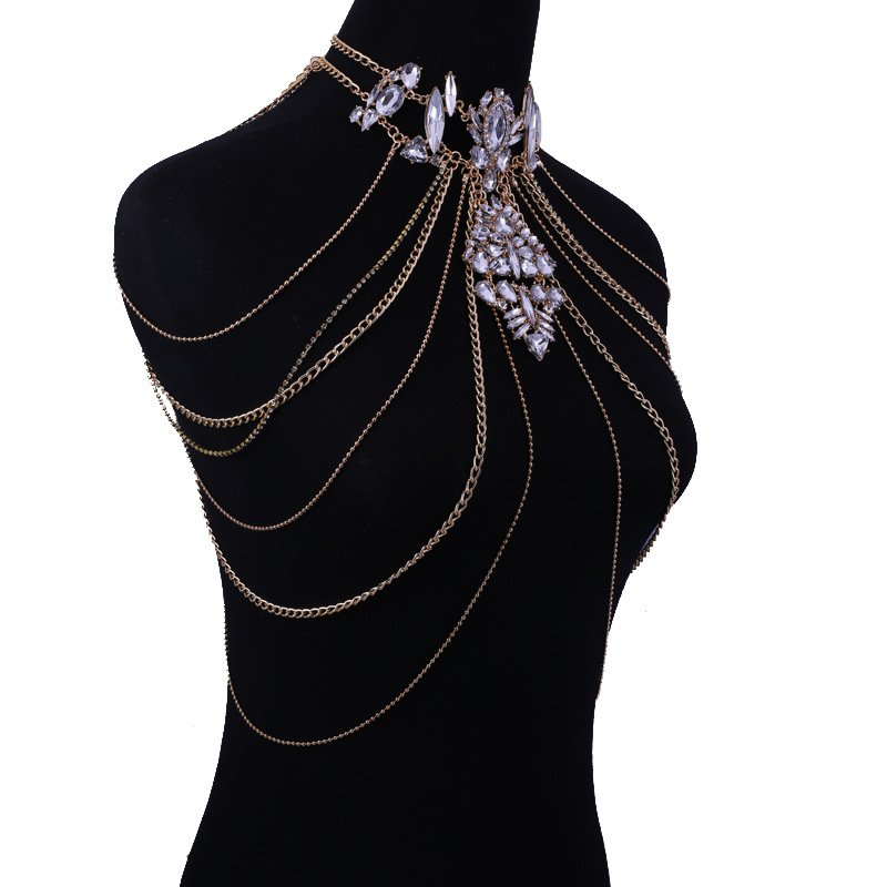 Beach Bikini Sexy Waist Chain, Crystal Flashing Diamond Waist Chain, Body Chain Accessories