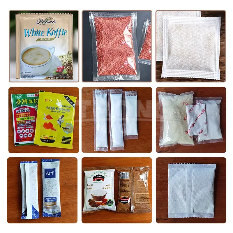 4 Side Seal Bag Packing Machine Four Brick Bottom Bag Bean Granule Powder Packing Machine Vertical Forming Filling Sealing