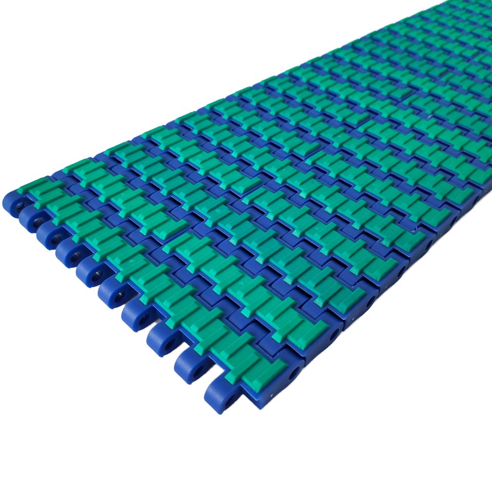 T-2900 Modular Belt with Top Rubber Inserts for Conveyors