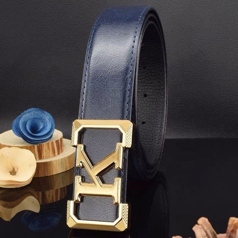 Custom V letter women waist belt western belt buckles pu leather belt full-grain leather