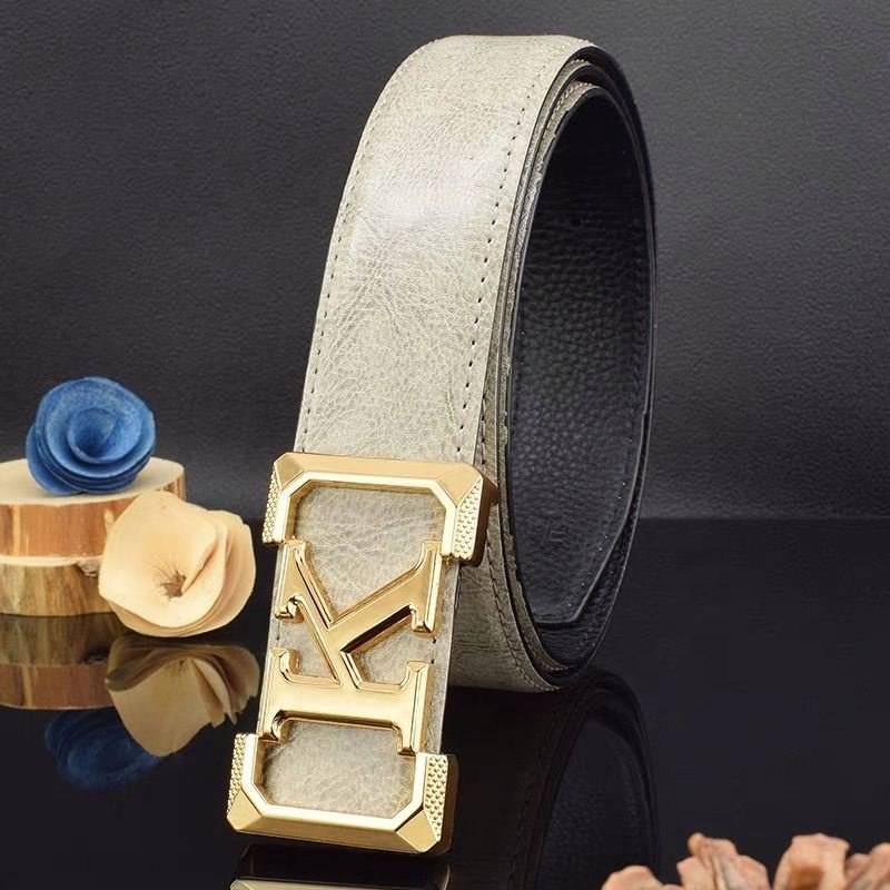 Custom V letter women waist belt western belt buckles pu leather belt full-grain leather