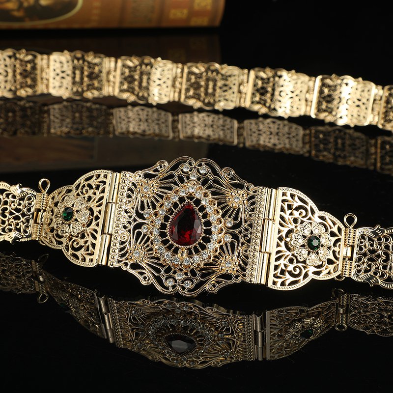 Moroccan Caftan Belt For Women Dress Waist Chain Turkey Wedding Jewelry Arab Robe Bijoux Bridal Gift