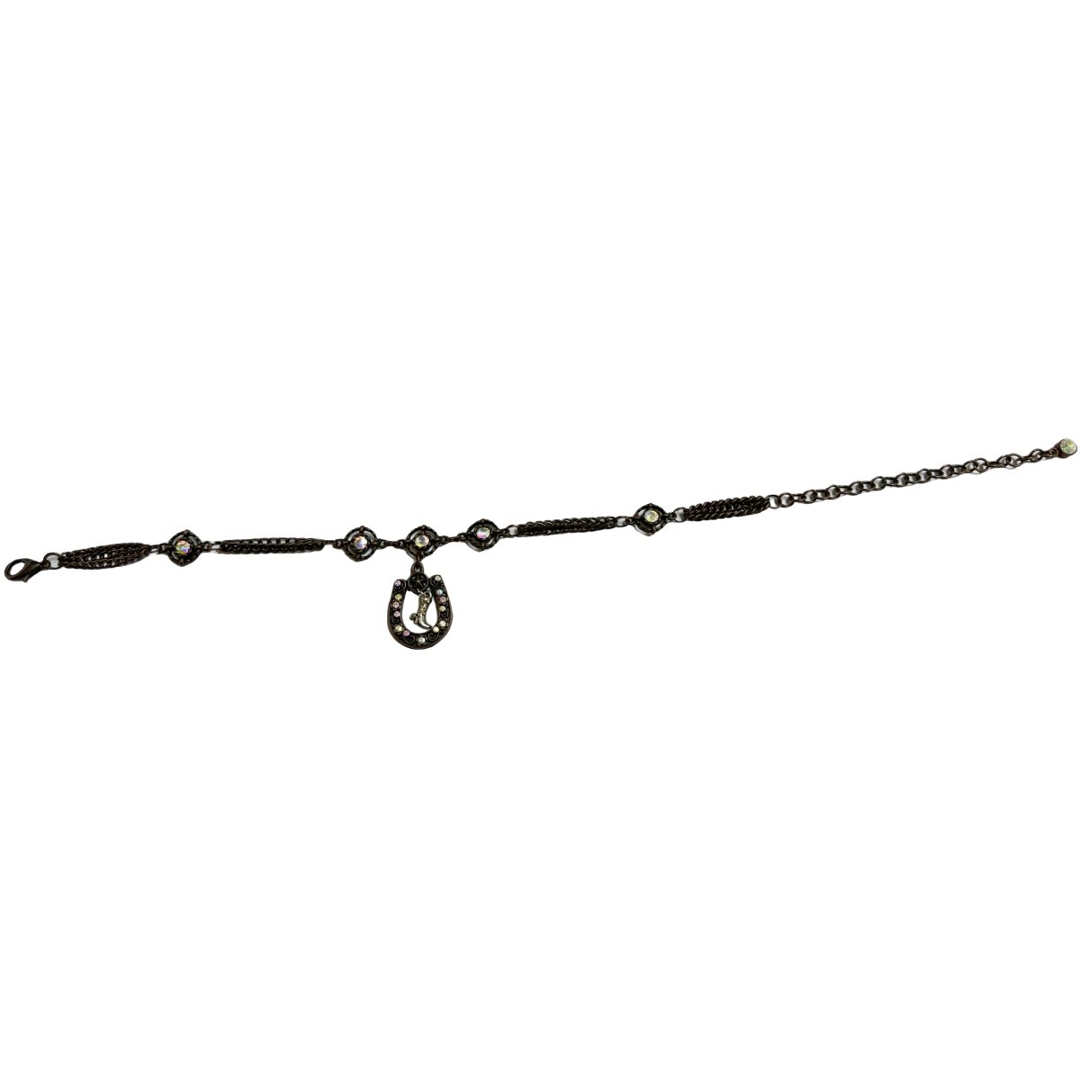 Key Chain Rock Punk Trousers Pant U-shaped Waist Chains Colored diamonds Pants Hanging Chain