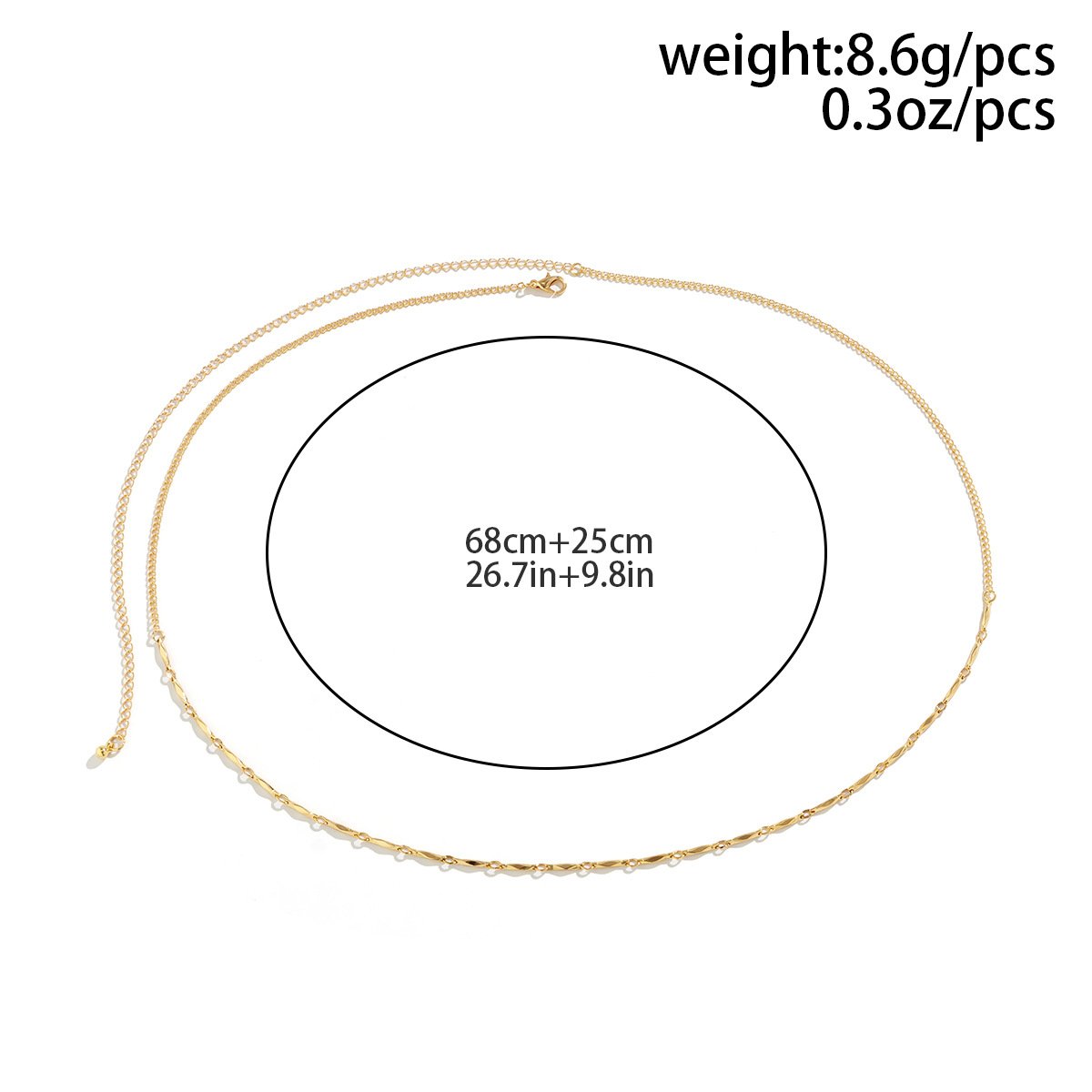 Geometric Versatility Ladies Waist Chain Sweet and Cool Hip Hop Waist Chain Women Sexy Diamond Body Chain Belt