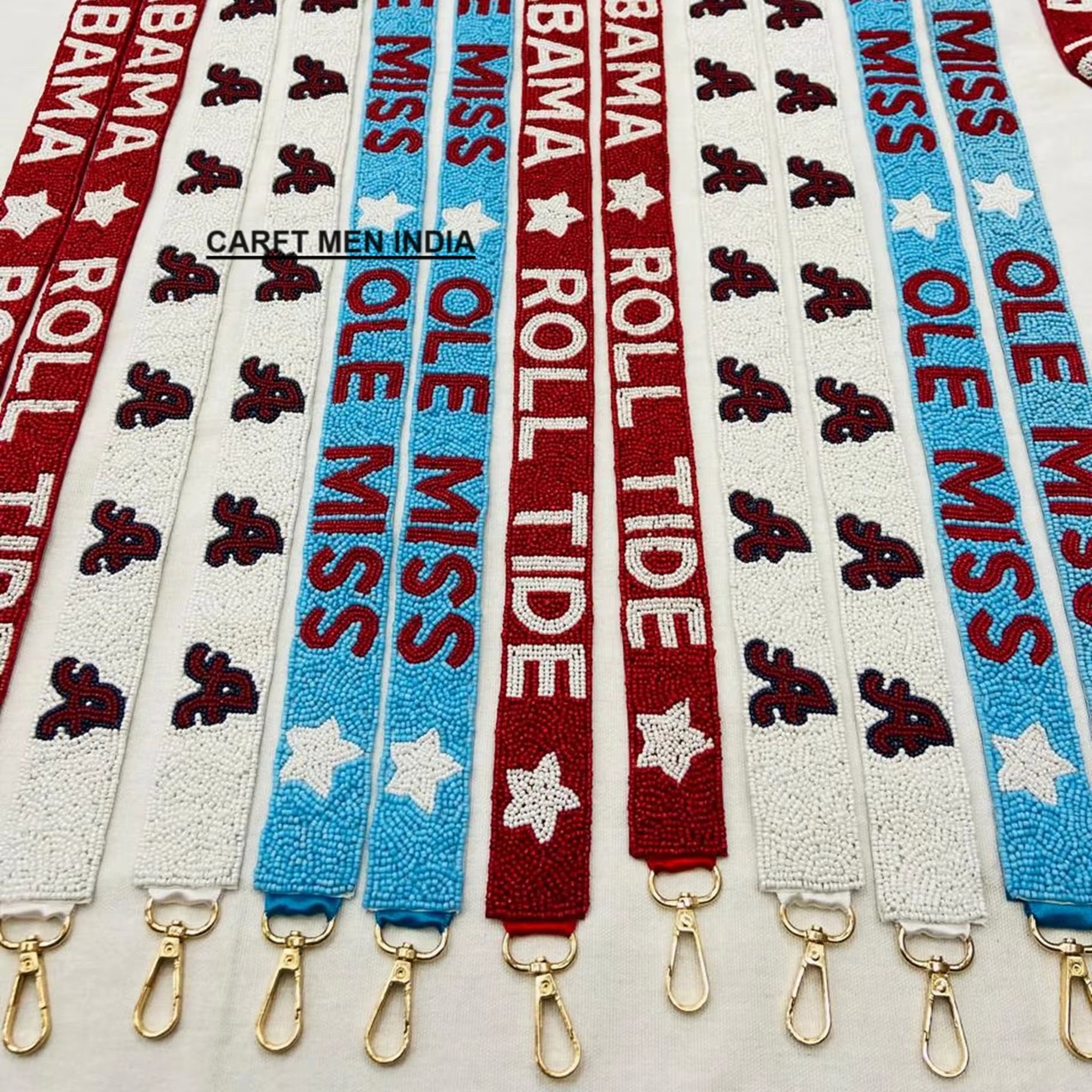 Handmade Beaded Cross Body Messenger Bag Adjustable Shoulder Strap Customized Craft Belt Chains Men Indian Style Accessories
