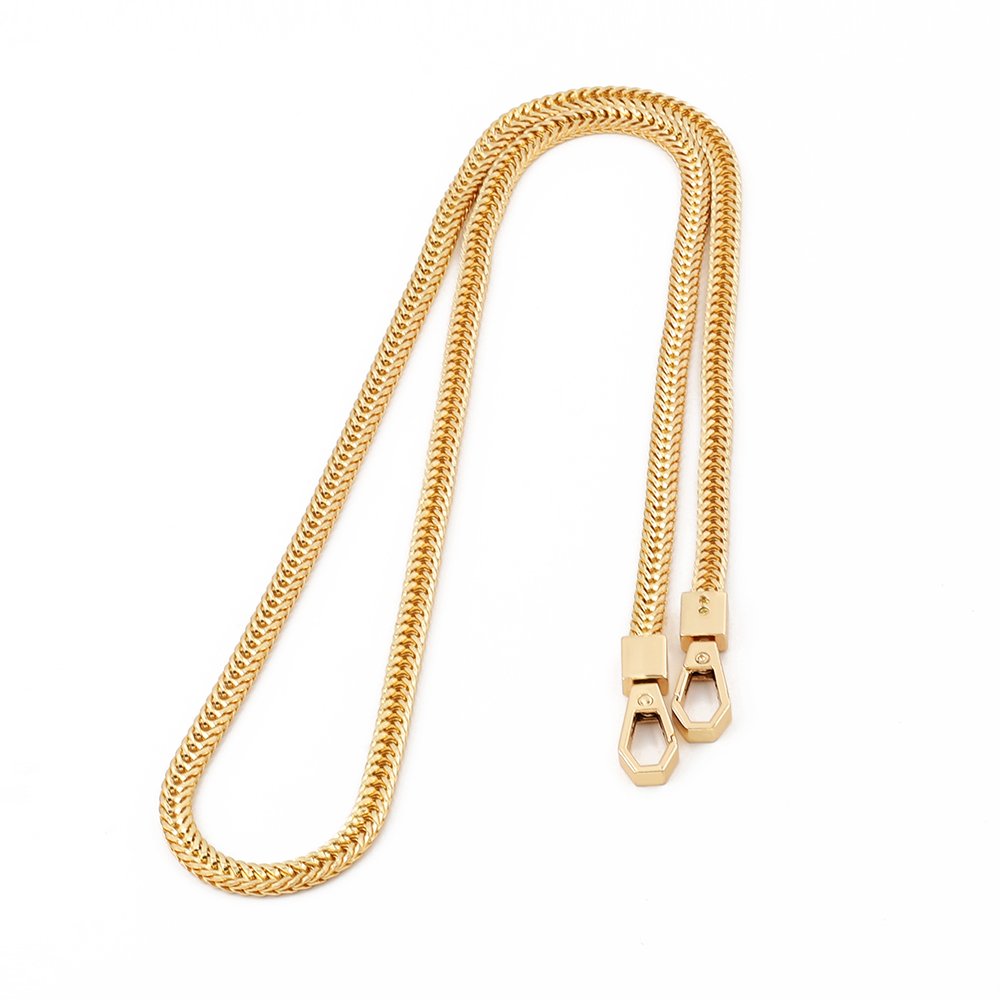 40/100/120cm Metal Bag Chain DIY Bag Strap 7mm Replacement Purse Chain Shoulder Bag Straps Small Handbag Purse Handle Chains