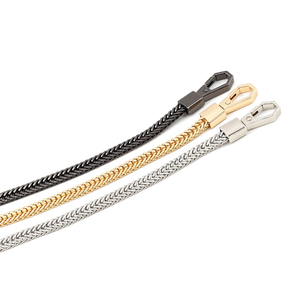40/100/120cm Metal Bag Chain DIY Bag Strap 7mm Replacement Purse Chain Shoulder Bag Straps Small Handbag Purse Handle Chains