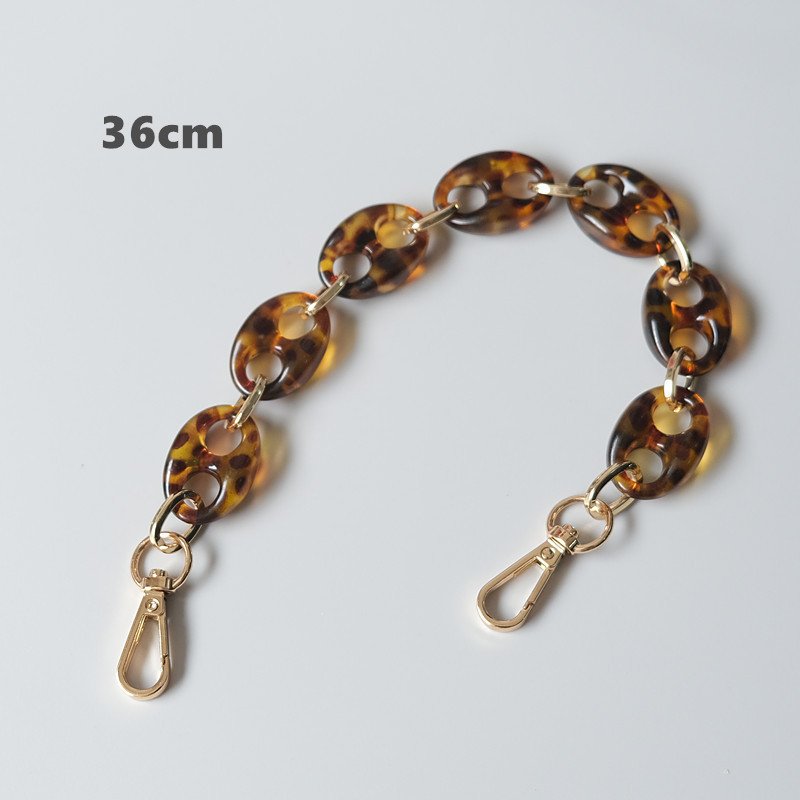 High Class Women Handbag Chain Strap Accessories Adjustable Shoulder Belt Chain for Bag Acrylic Chains Replacement