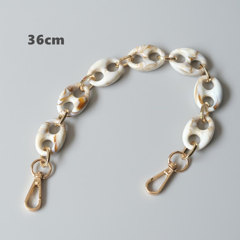 High Class Women Handbag Chain Strap Accessories Adjustable Shoulder Belt Chain for Bag Acrylic Chains Replacement