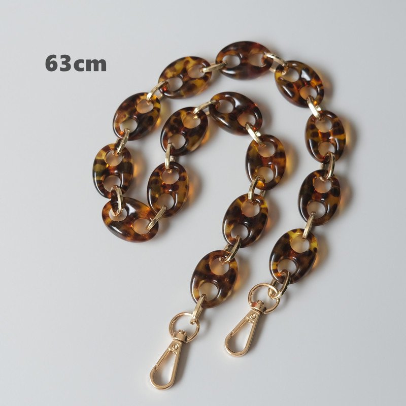 High Class Women Handbag Chain Strap Accessories Adjustable Shoulder Belt Chain for Bag Acrylic Chains Replacement