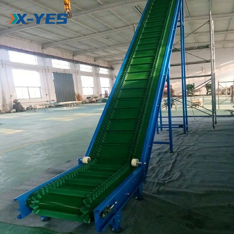 X-YES Factory Customized Lifting Climbing PVC Belt conveyor Inclined Belt Conveyor